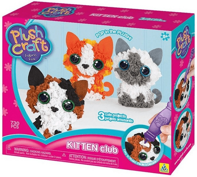 The Orb Factory PlushCraft 3D Kitten Club
