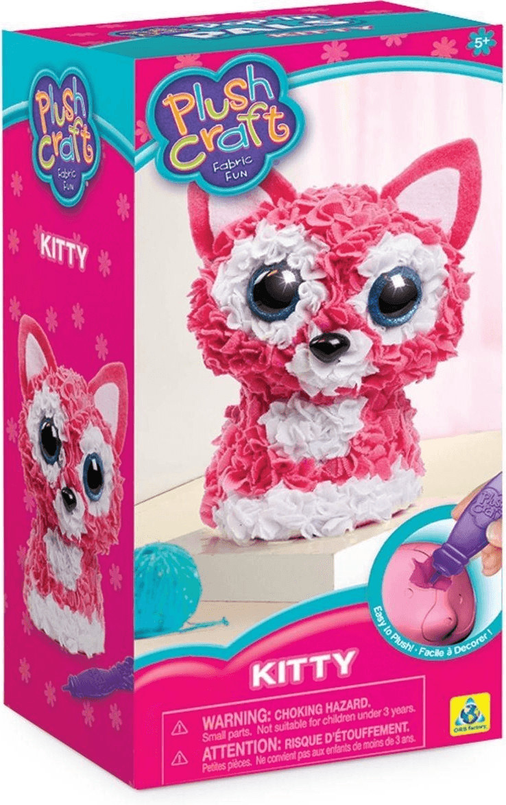 The Orb Factory PlushCraft 3D Kitty