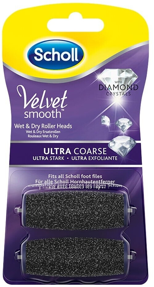 Scholl Velvet Smooth Wet & Dry replacement rolls Diamond Ultra Strong (2 pcs.)