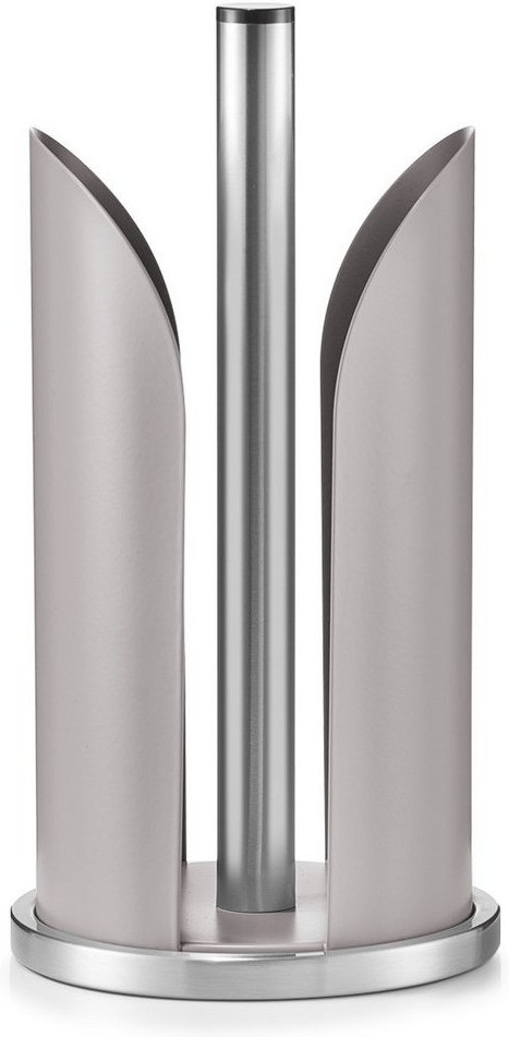 Zeller Kitchen roll holder stainless steel/metal matt taupe (27216)