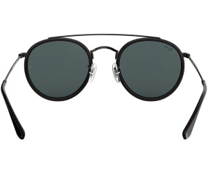 Round double bridge shop ray ban black