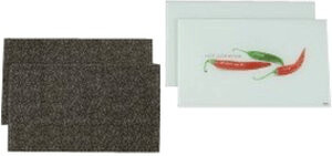 Kesper Set de 2 couvre-plaques en verre