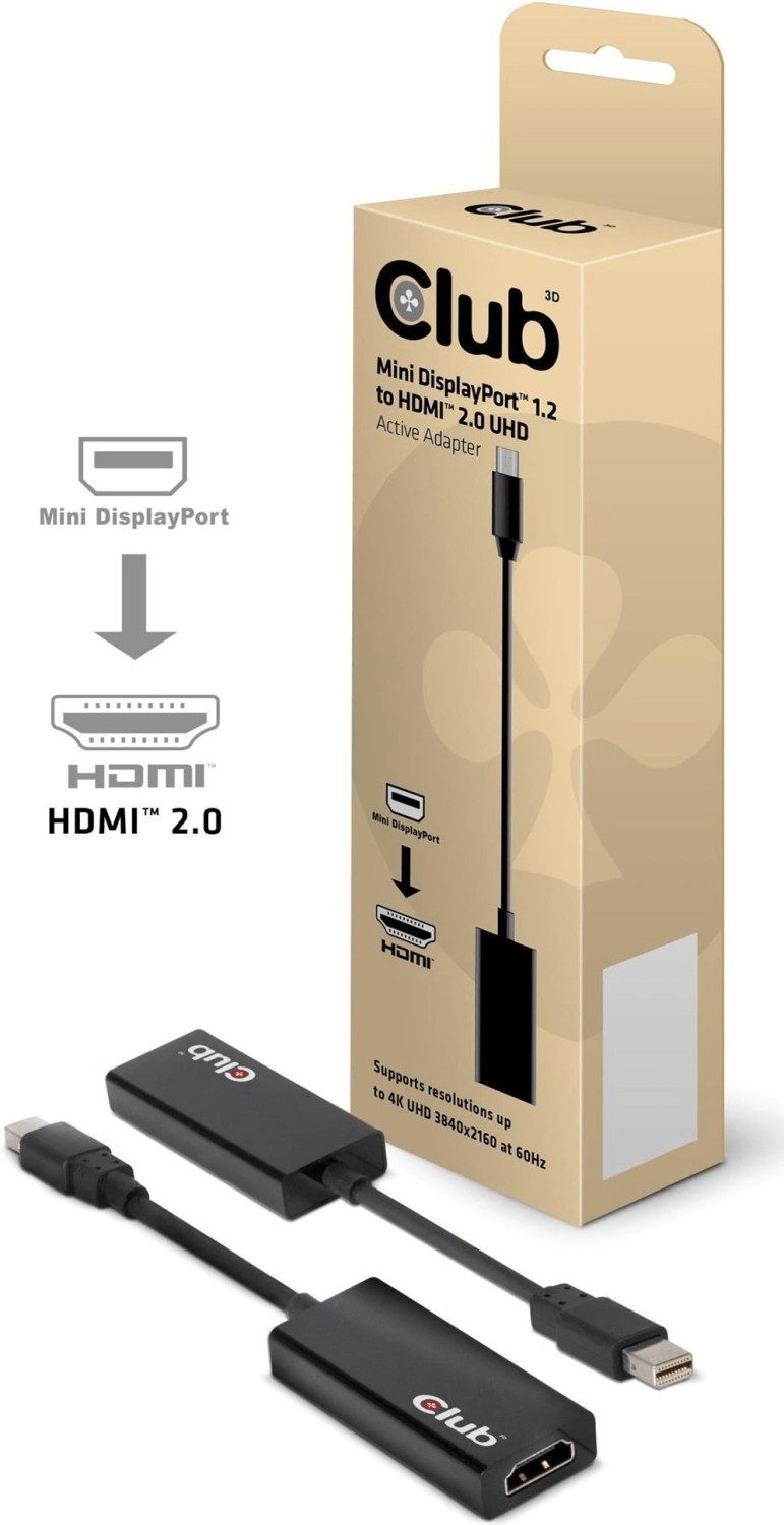Club3D Mini DisplayPort Adapter - Mini DisplayPort / HDMI