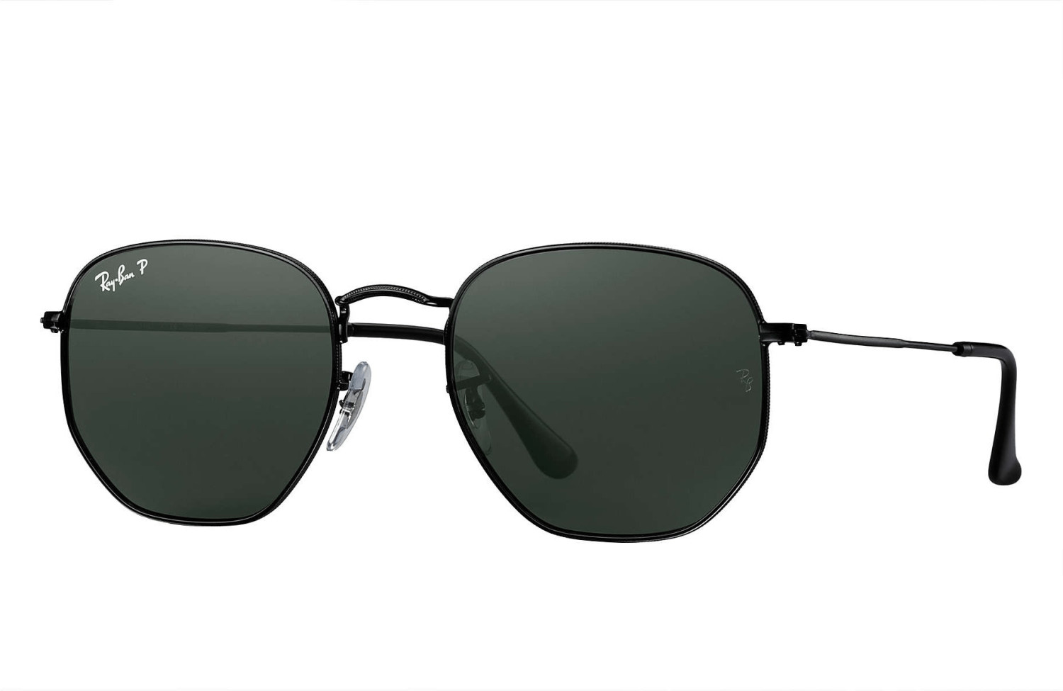 Óculos de Sol Ray-Ban Hexagonal Flat Lenses Ouro Verde Clássica G-15  Polarizado - RB3548NL 001/58 54-21