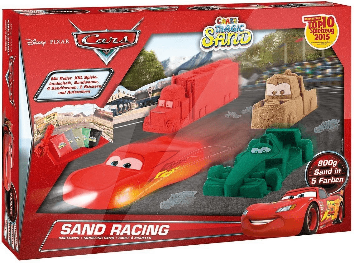 Craze Coffret sable à modeler Cars Race to the Finish