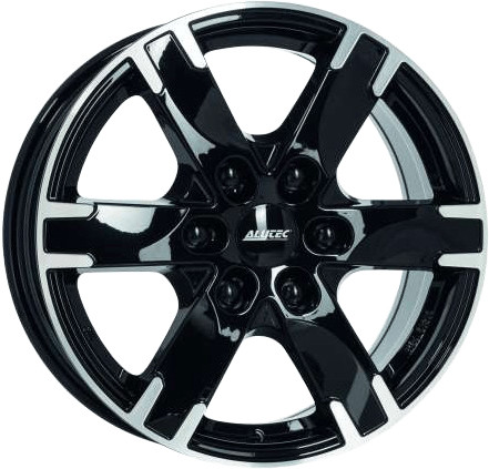 Alutec Titan (7.5x17) diamant black frontpoliert