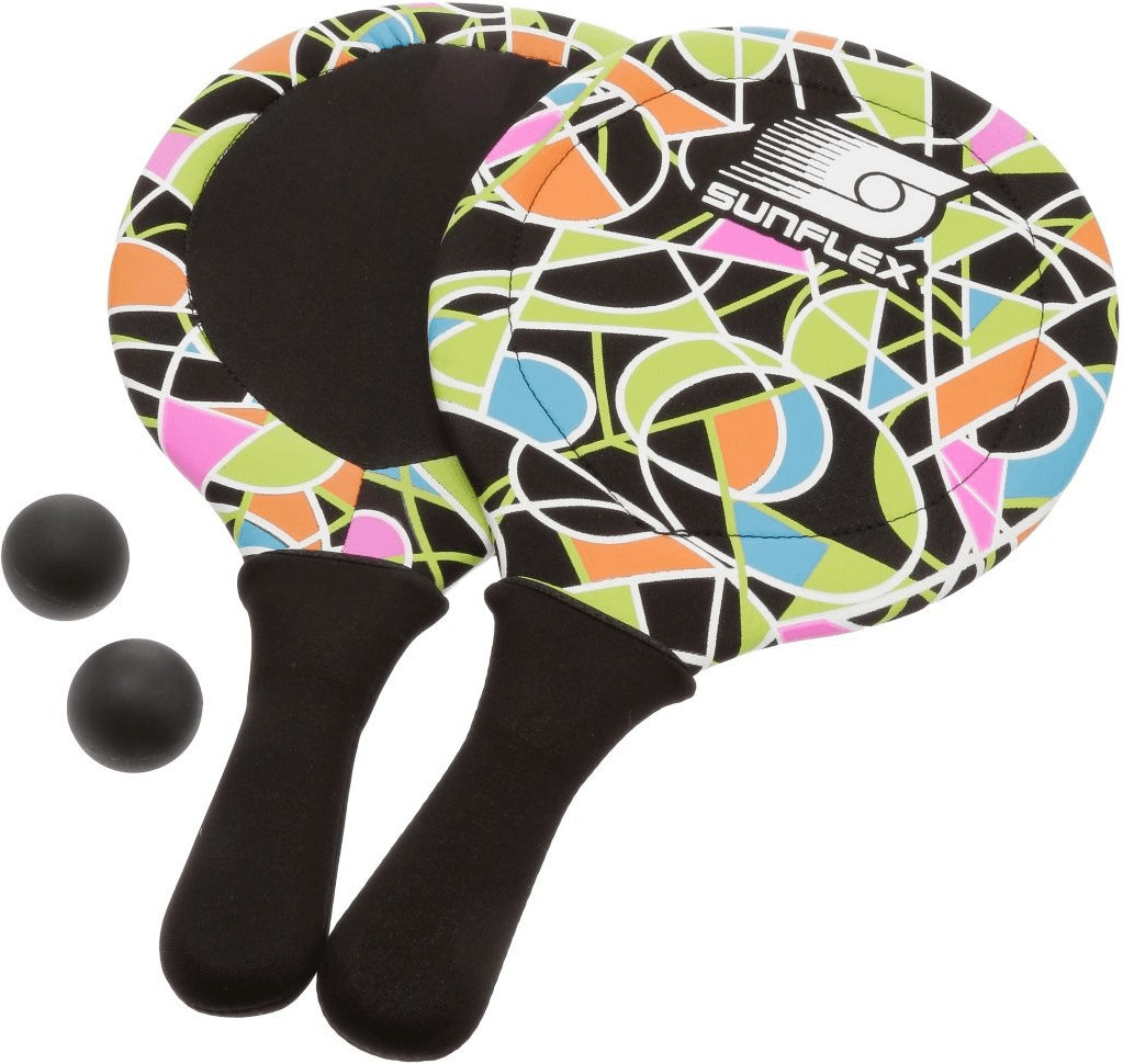 LION Beachball Set - 2 Schläger + Ball Für Strand Und Wasser