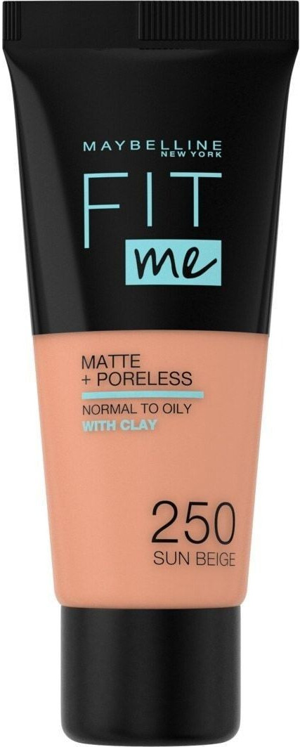 Gemey Maybelline Fit me! Matte + Poreless Make-up - 250 Sun Beige (30ml)