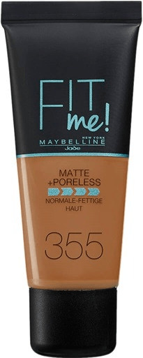 Gemey Maybelline Fit me! Matte + Poreless Make-up - 355 Pecan (30ml)