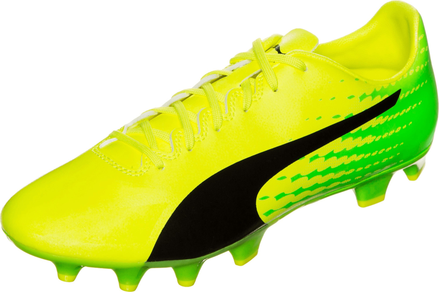 Puma evoSPEED 17.4 FG safety yellow/puma black/green gecko