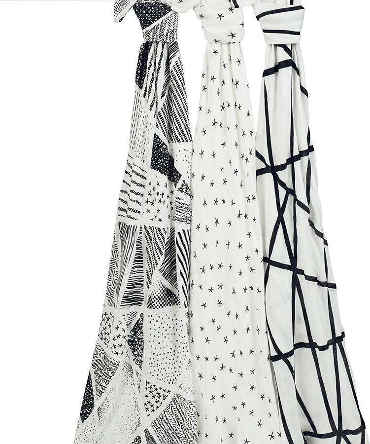 Aden + Anais Lot de 3 langes silky soft 120 x 120 cm