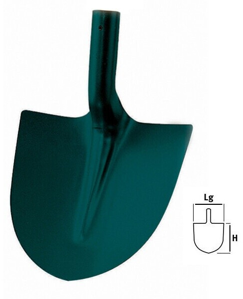 Leborgne Leborgne Pelle ronde 29 cm manche bois - back view