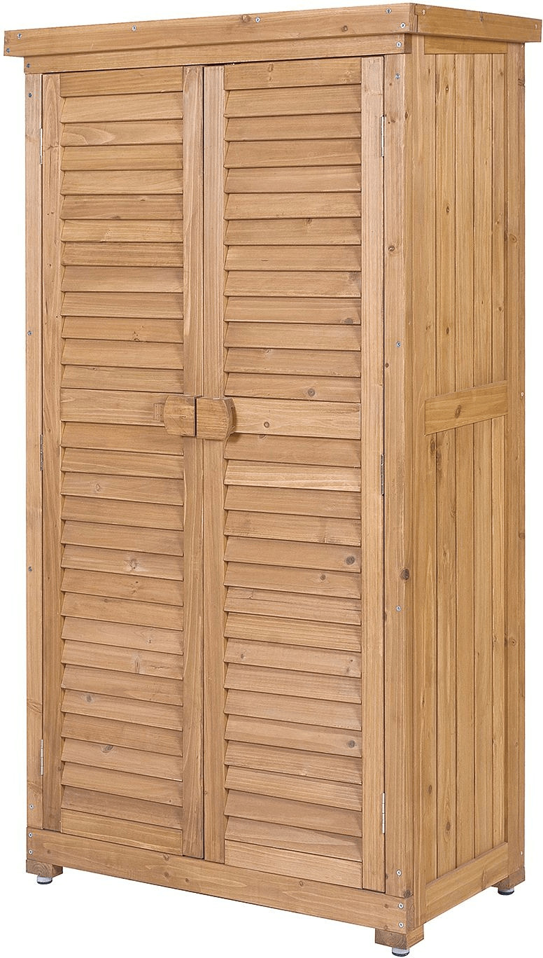 Leco Armoire de jardin 160 x 87 x 47 cm miel