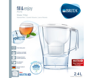 Brita Jarras de filtrado - Jarra con filtro de agua Aluna Cool Memo,  capacidad 2400 ml, blanco 1039267