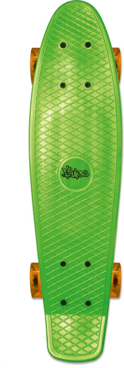 No Rules Skateboard fun green