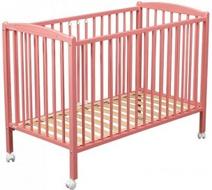 Combelle Lit Arthur 60 x 120 laqué rose