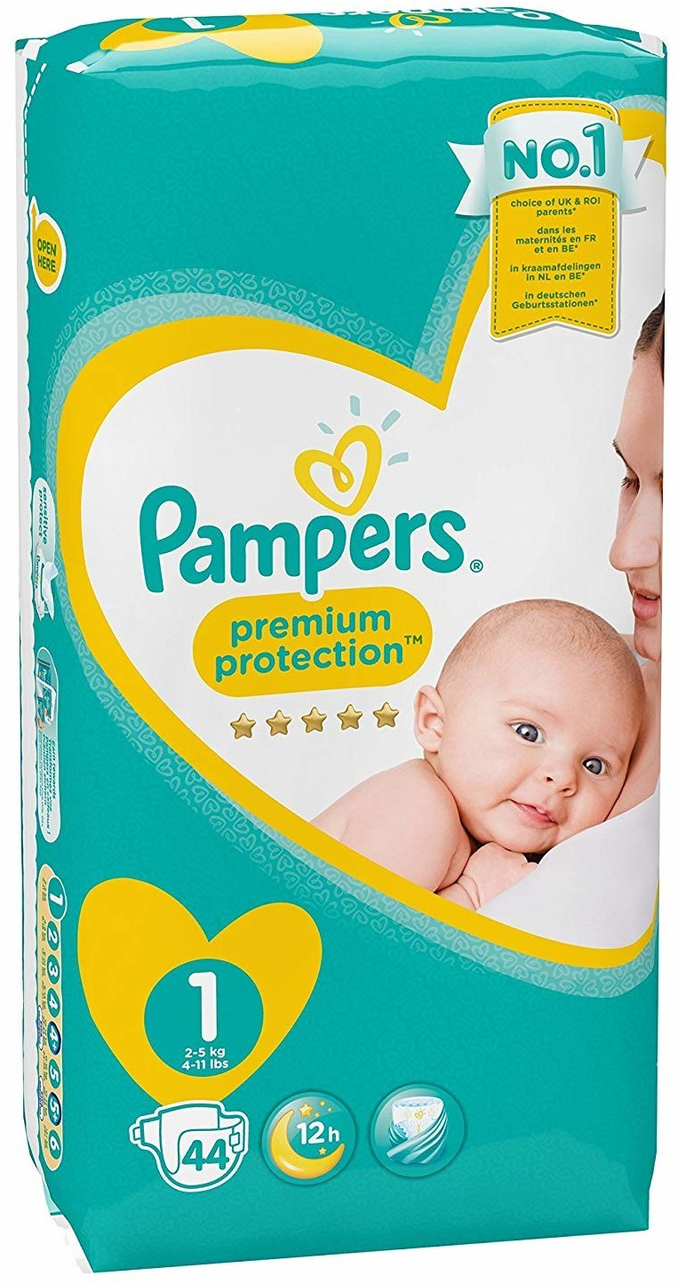 Pampers Premium Protection New Baby T1 (2-5 kg) 44 couches au