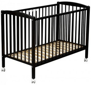 Combelle Lit Arthur 60 x 120 laqué noir