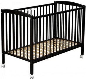 Combelle Lit Arthur 70 x 140 laqué noir