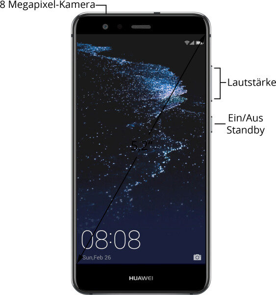 Huawei P10 lite 32GB 4GB schwarz, Bild 2