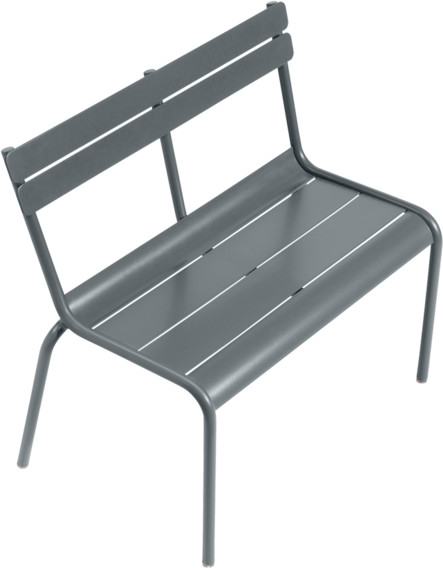 Fermob Banc de jardin empilable Luxembourg Kid gris orage