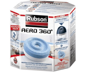 Rubson AERO 360° 2 Recharges de 450 g en tabs neutres pour absorbeur  d'humidité, recharges pour déshumidificateurs AERO 360° ultra absorbantes  et anti odeurs