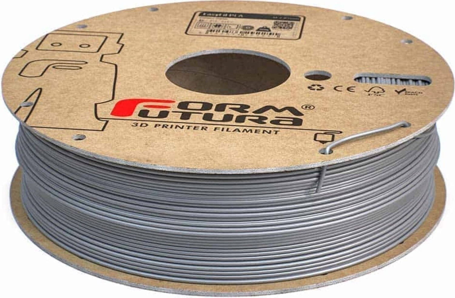 Formfutura EasyFil PLA silver (silver) 1,75mm 750g Filament