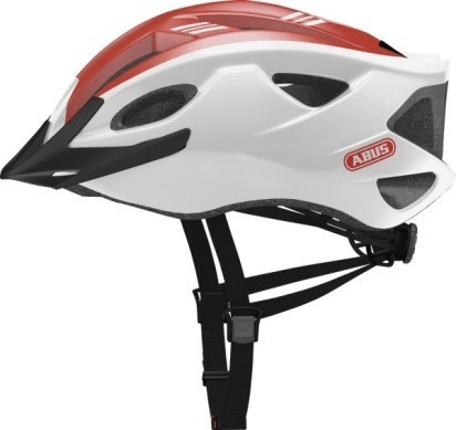 ABUS Casque S-Cension blanc-rot
