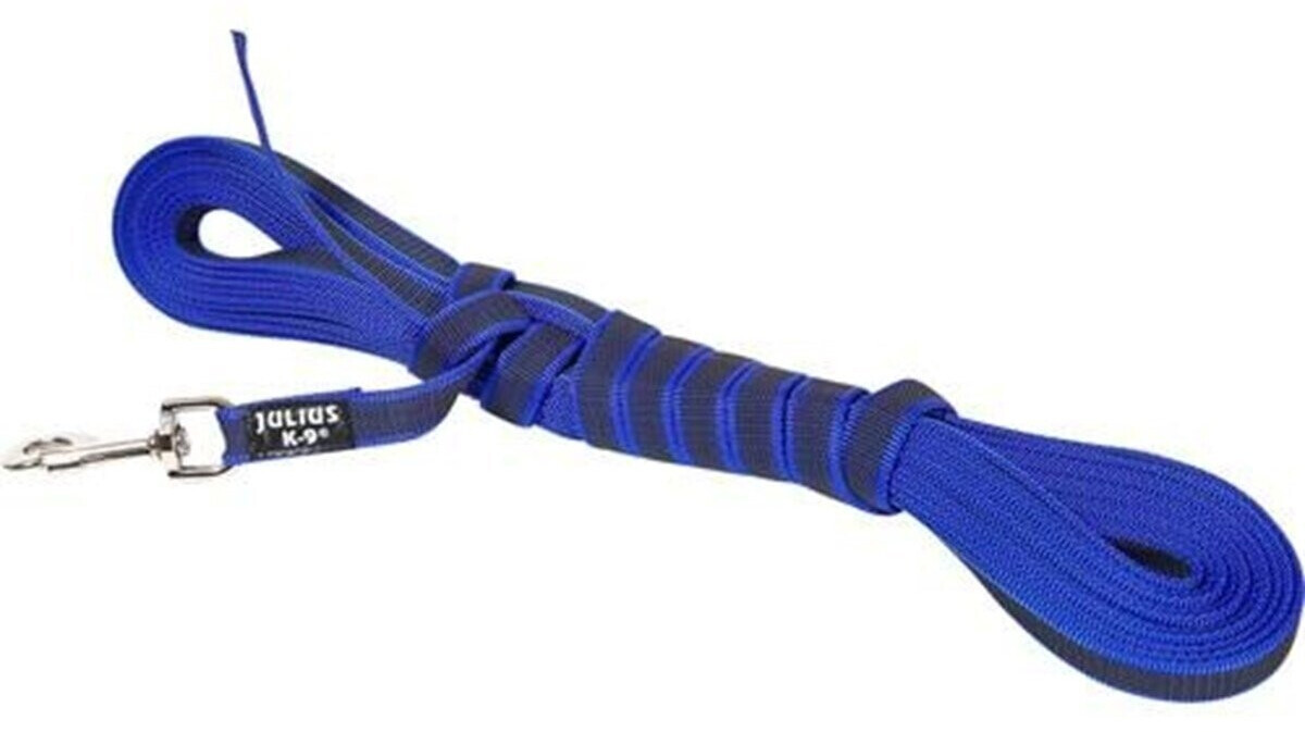 Julius K-9 Laisse classique pour chien 10m 20mm blau Julius K-9 Laisse classique pour chien 10m 20mm blau