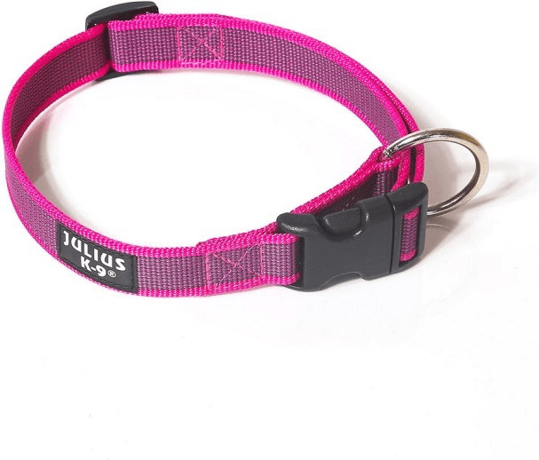 Julius K-9 Collar Color & Gray pink/grey
