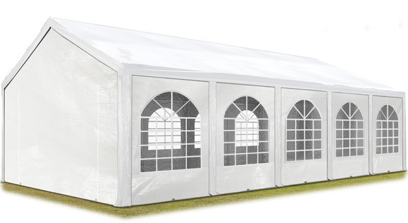 Toolport Tente de réception 4 x 10 m blanc