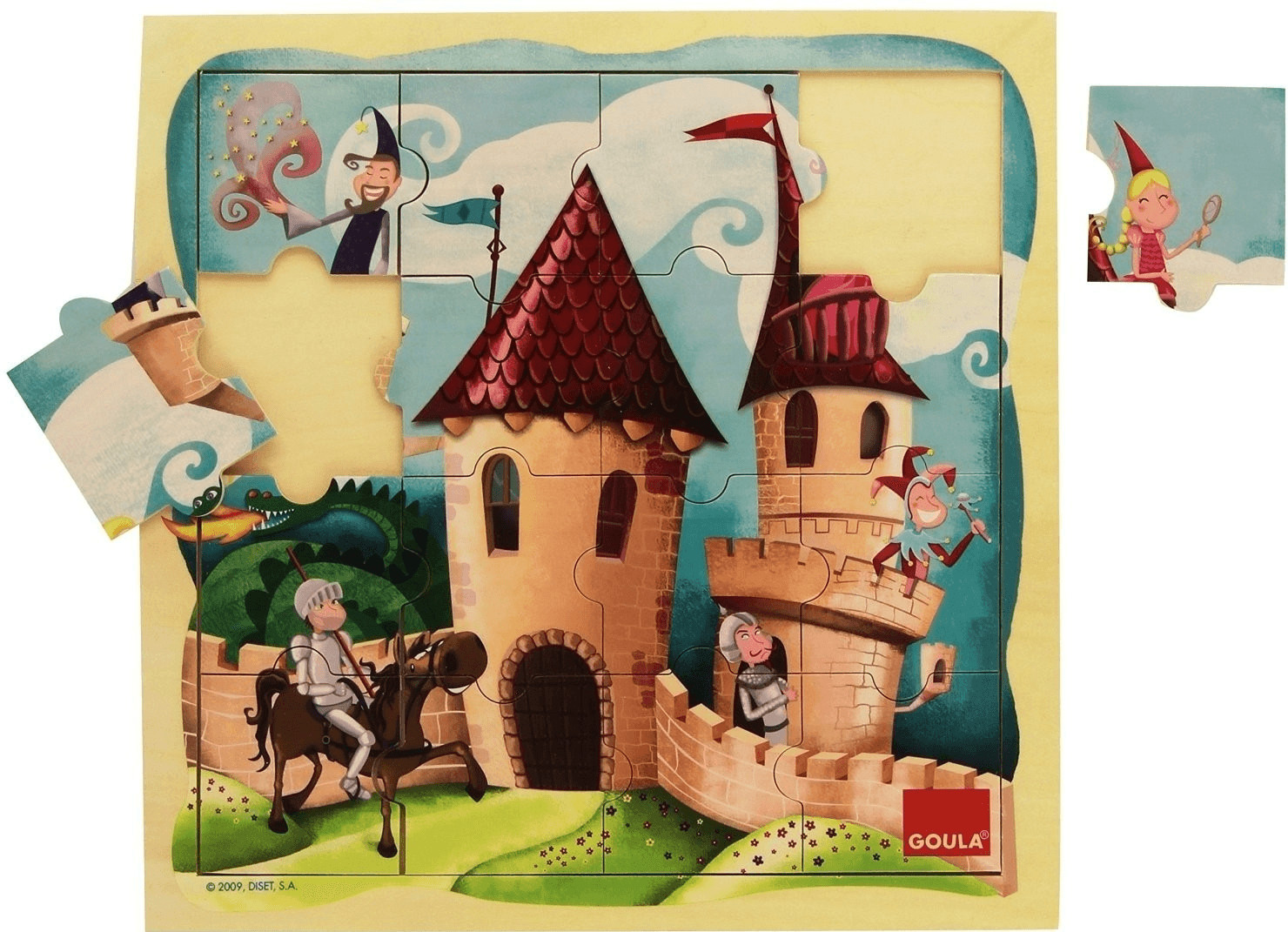 Jumbo Puzzle en bois Château (16 pièces)