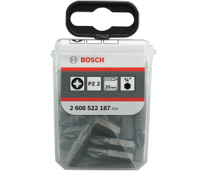 25 mm Bosch Schrauberbit Extra-Hart PZ 2 3er-Pack 