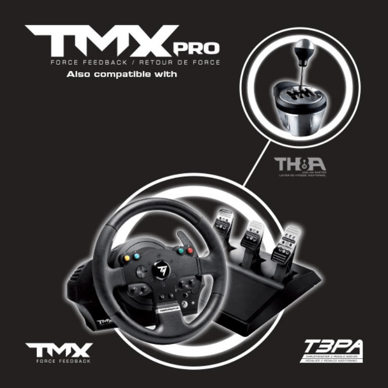 thrustmaster tmx pro control panel