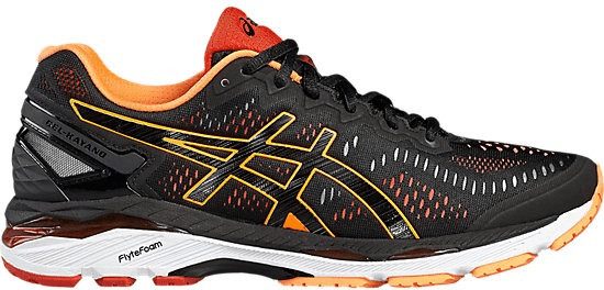 Asics Gel-Kayano 23 black/hot orange/vermilion