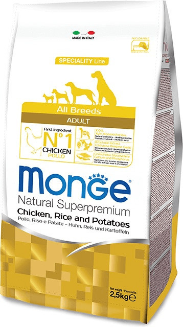 Monge All Breeds Adult Chicken, Rice and Potatoes