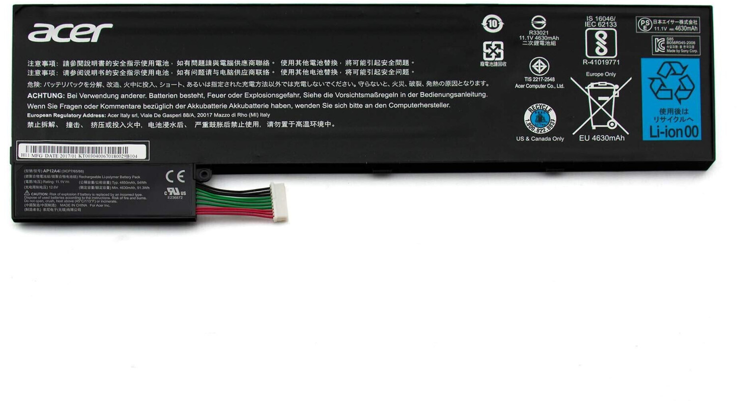 Acer KT.00303.002 Battery 54Wh