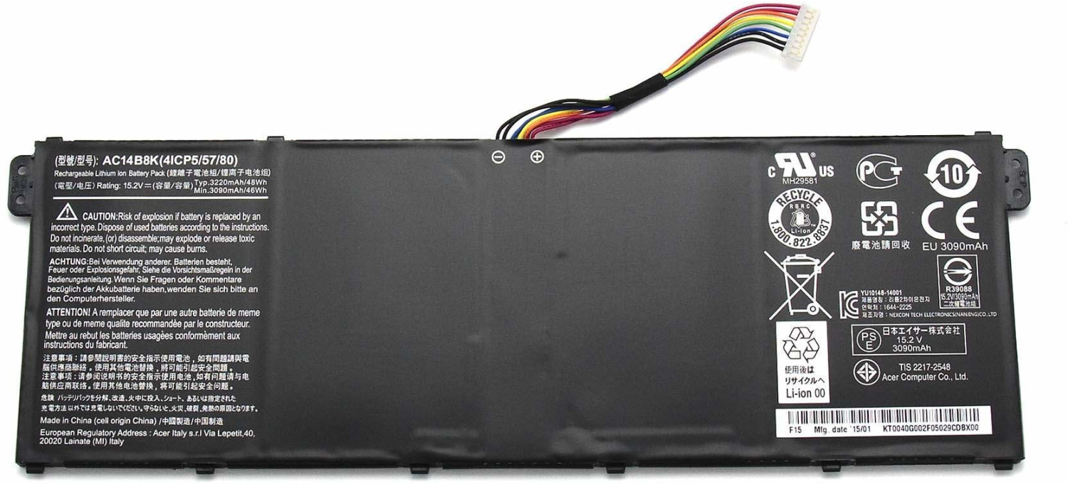 Acer KT.0040G.006 Battery 15,2V / 48Wh
