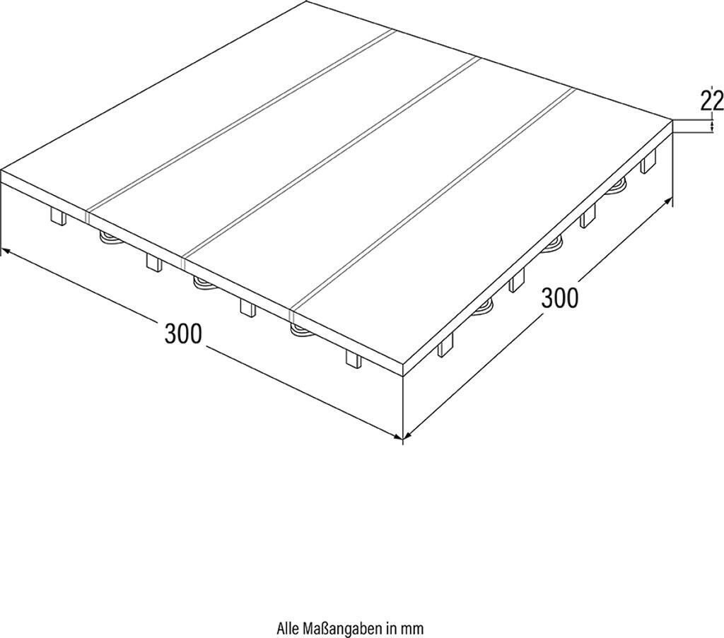 Home Deluxe WPC Holzfliesen 30 x 30 cm dunkelbraun (11 ...