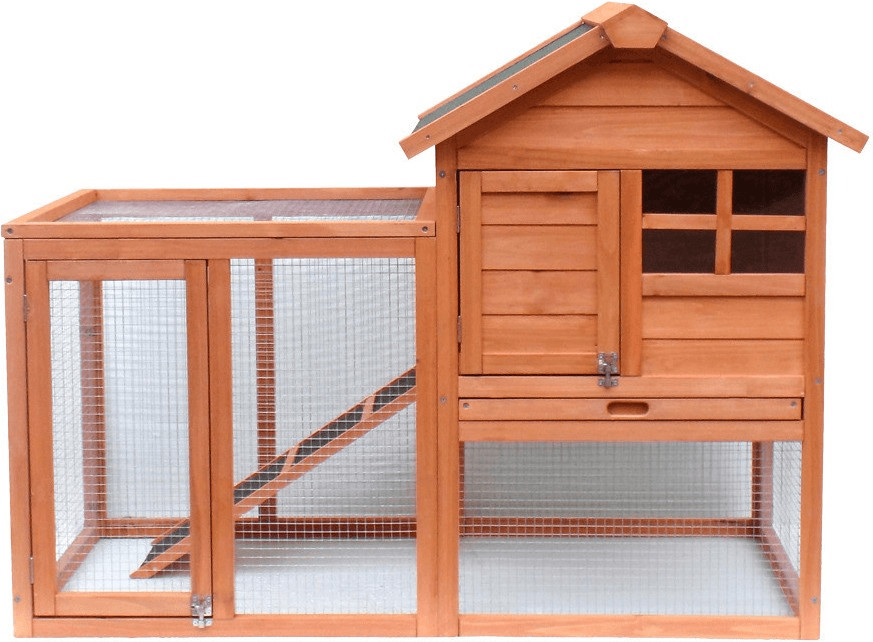 Wiltec Clapier à lapin avec espace extérieur (51068)
