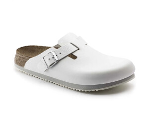 Birkenstock boston white leather best sale