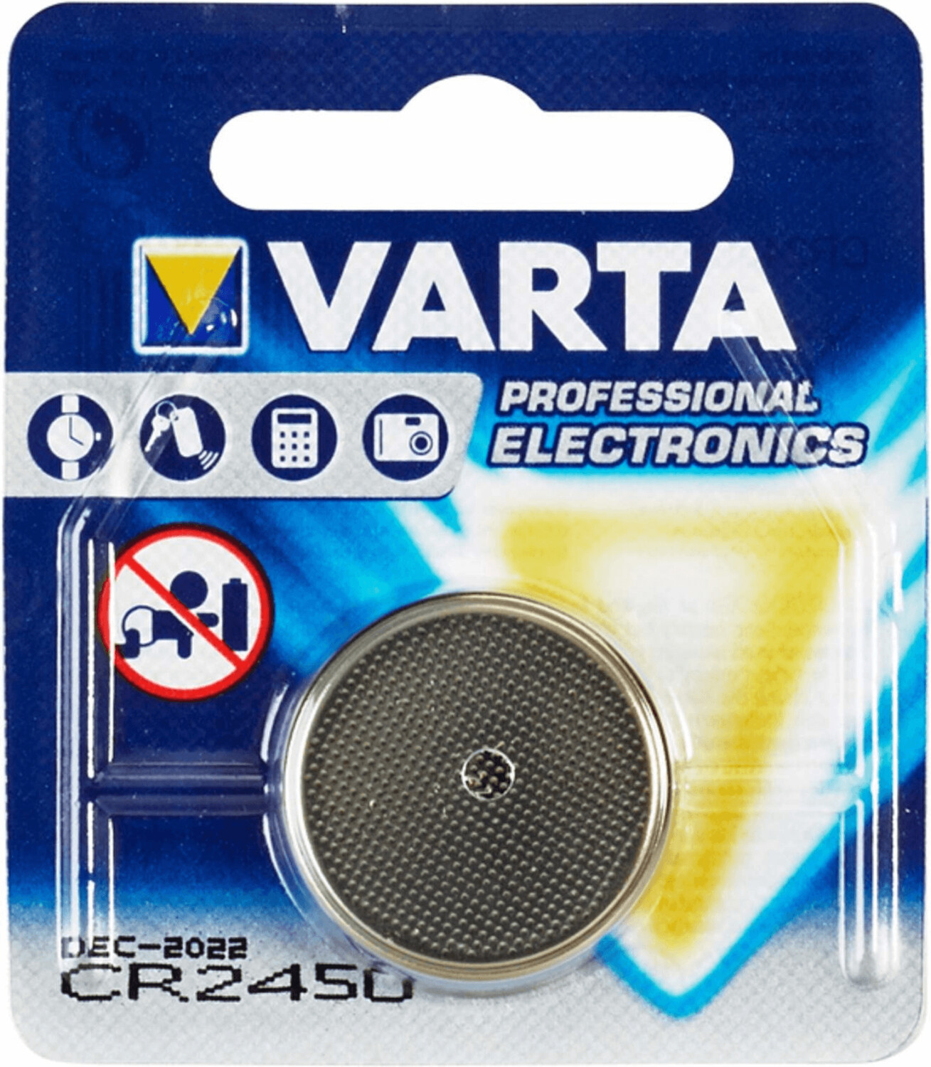 CR 2450 SLF, Varta Microbattery Pile-bouton, Lithium, CR2450, 3V, 560mAh