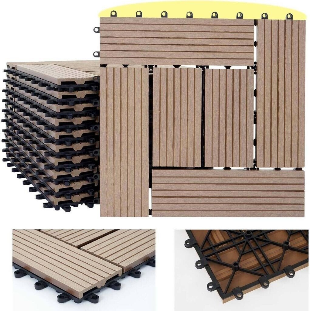 Mendler Rhone couleur tek 30 x 30 cm (11 pièces)