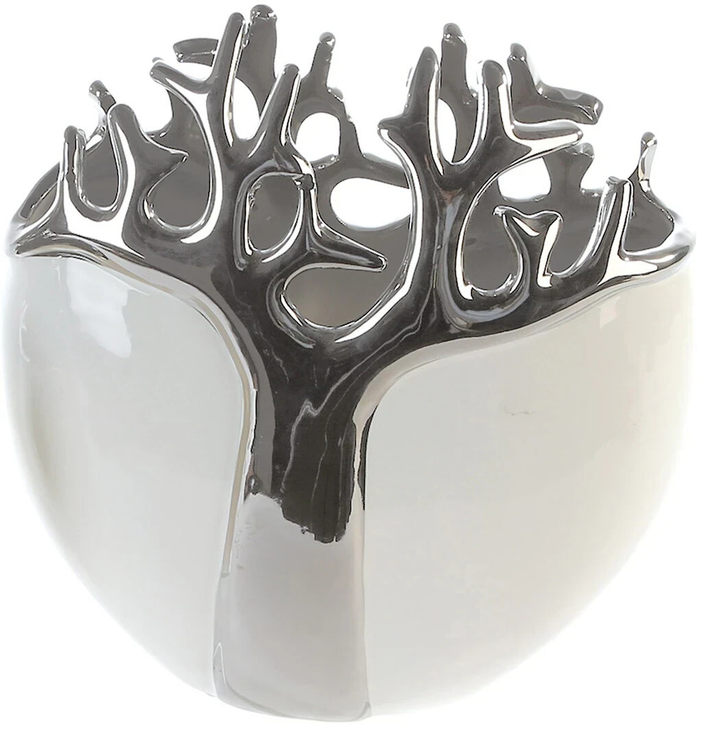 Casablanca Tree 21cm White/Silver
