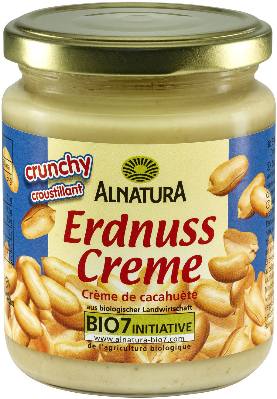 Alnatura Erdnusscreme mit Erdnussstückchen (250g) ab 3,29 ...