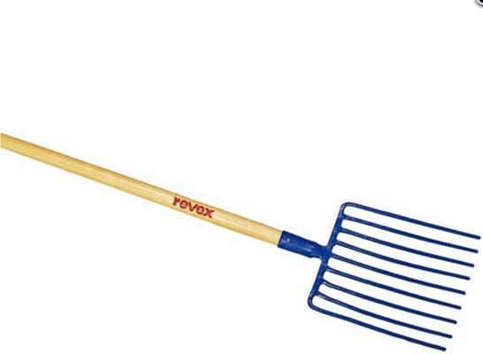 Revex Fourche à cailloux à douille 9 dents 35 cm