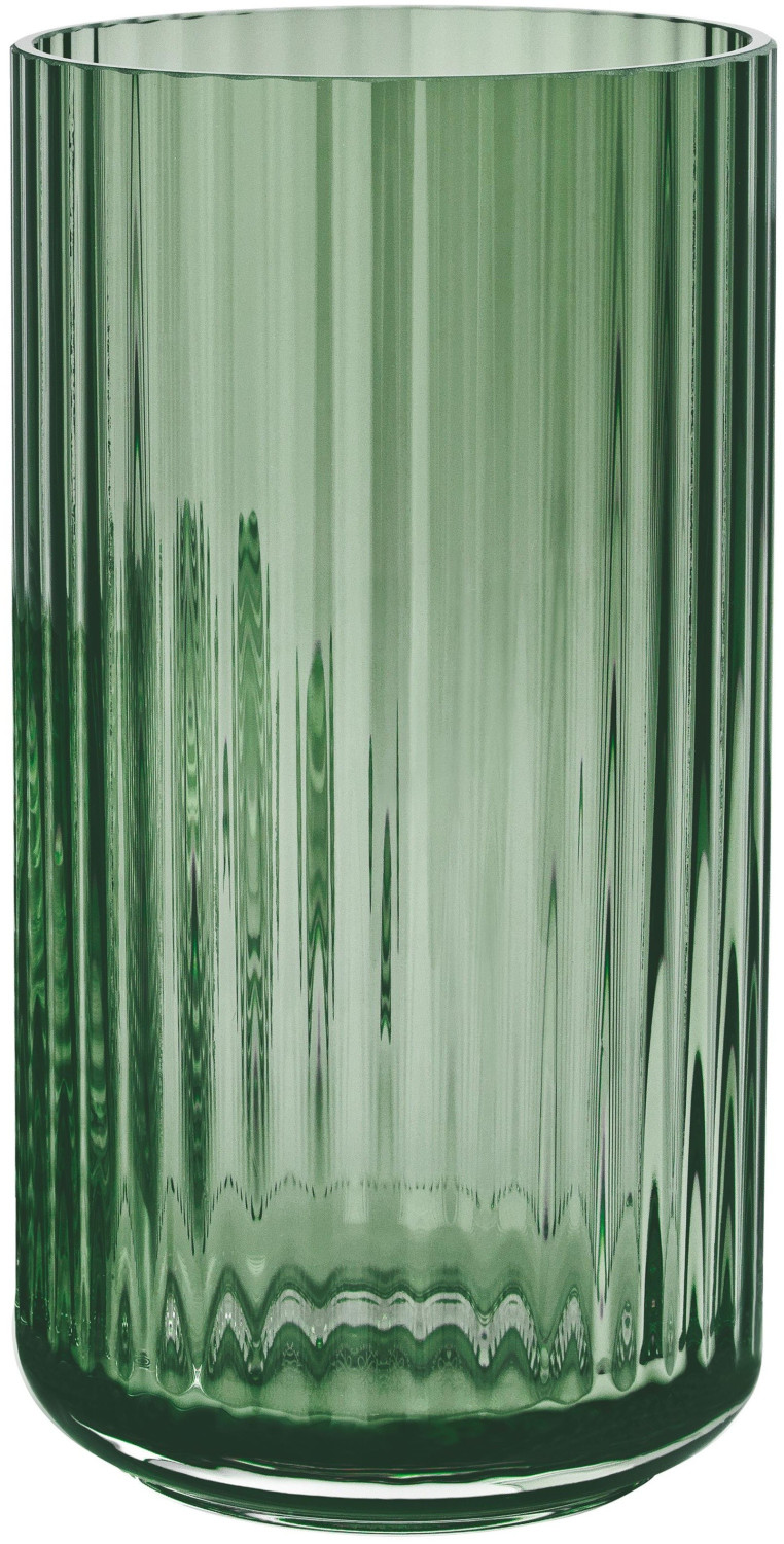 Lyngby Porcelæn Vase en verre 15 cm vert Copenhagen