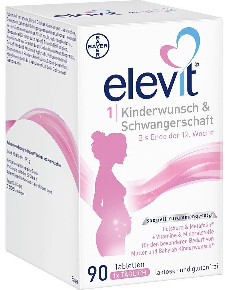 Bayer Elevit 1 Kinderwunsch Schwangerschaft Tabletten Ab 14 79 Preisvergleich Bei Idealo At