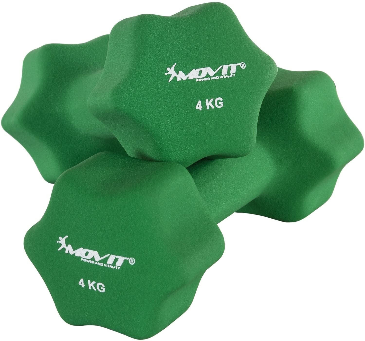 Movit Ensemble de 2 haltères néoprène 4kg
