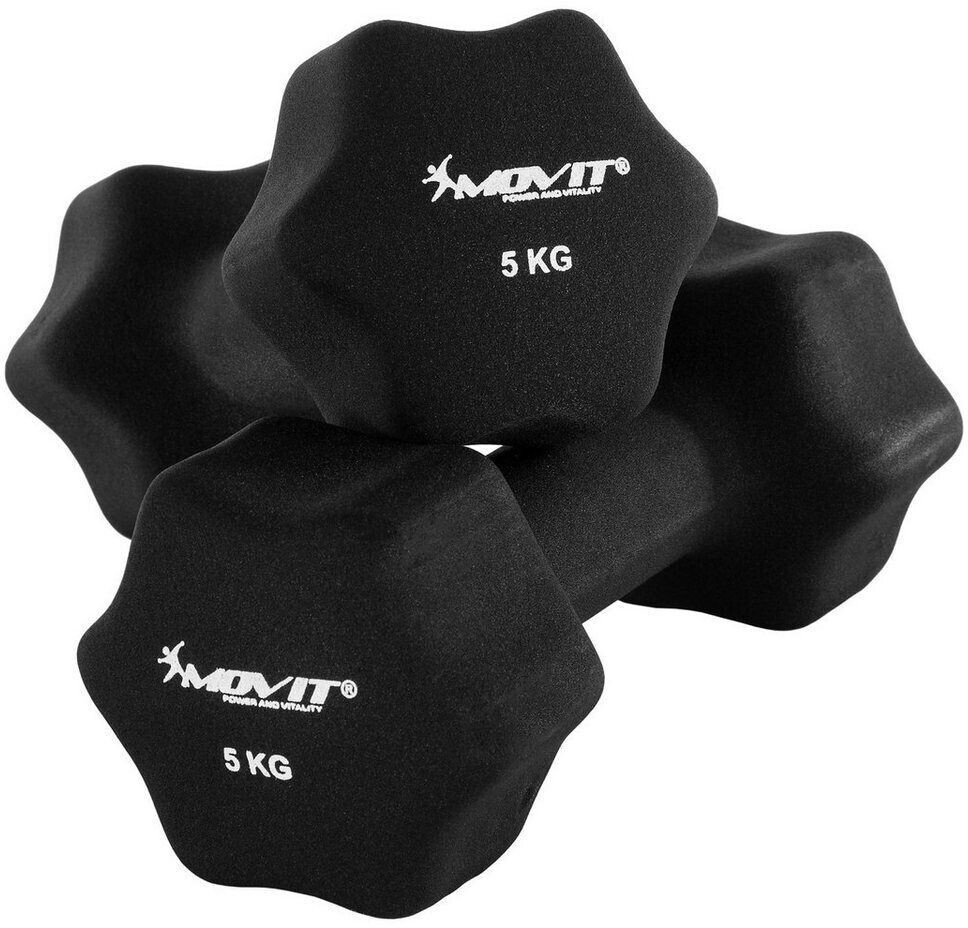 Movit 2er Set Profi Neopren dumbbell 5 kg